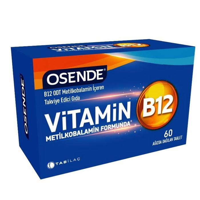Osende Metilkobalamin B12 60 Tablet - Takviye Edici Gıda