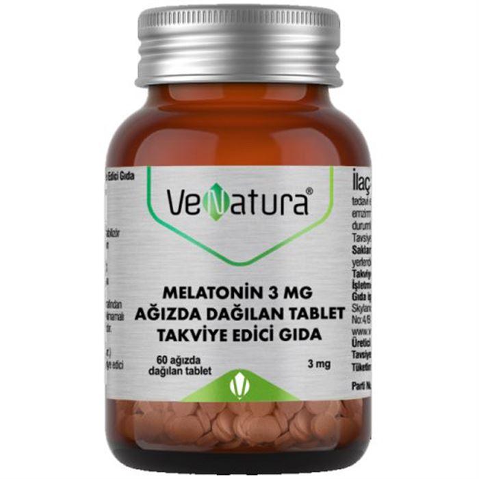 VeNatura Melatonin 3 mg 60 Ağızda Dağılan Tablet