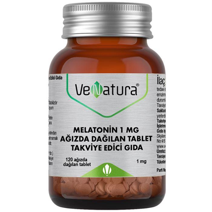 VeNatura Melatonin 1 mg Takviye Edici Gıda 120 Ağızda Dağılan Tablet