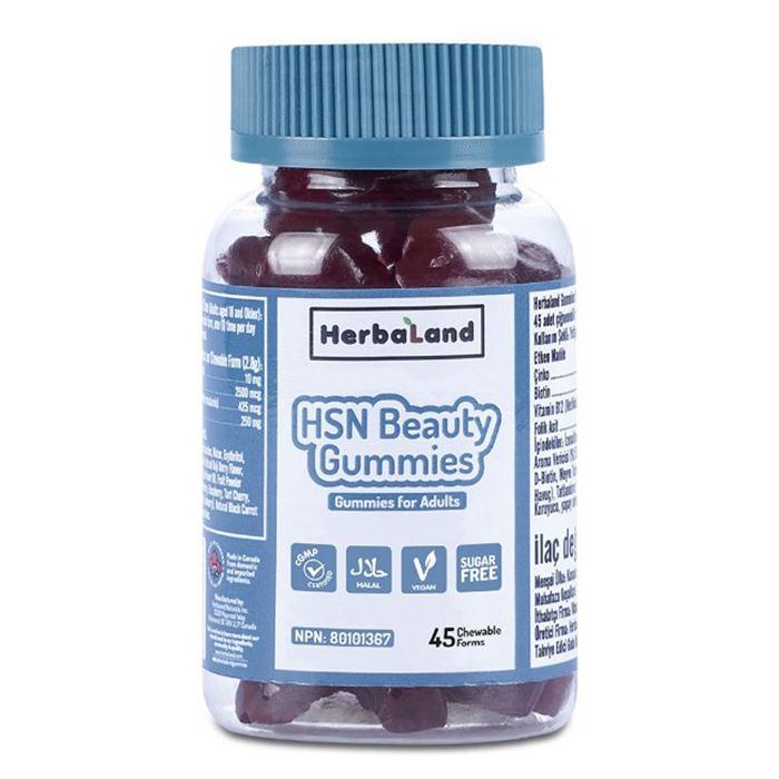 Herbaland HSN Beauty Gummies 45 Çiğnenebilir Tablet - Takviye Edici Gıda