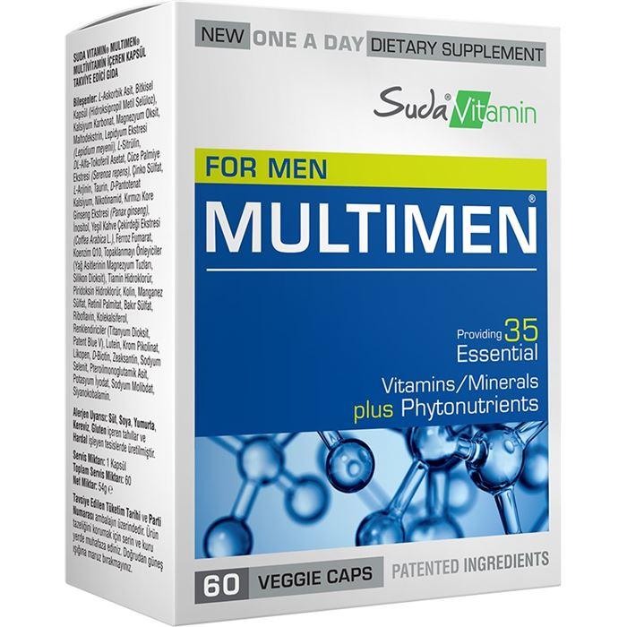 Suda Vitamin Multimen 60 Kapsül 