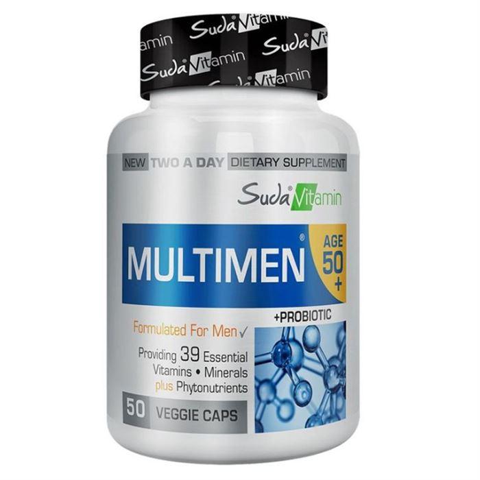 Suda Vitamin Multimen Age 50+ Multivitamin 50 Bitkisel Kapsül 