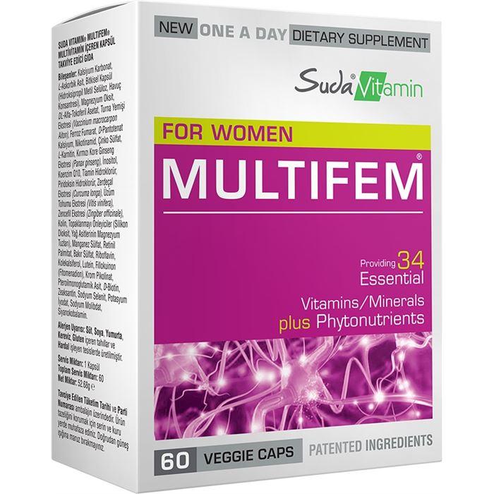 Suda Vitamin For Women Multifem 60 Kapsül 