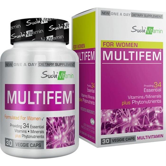 Suda Vitamin For Women Multifem 30 Bitkisel Kapsül - Takviye Edici Gıda