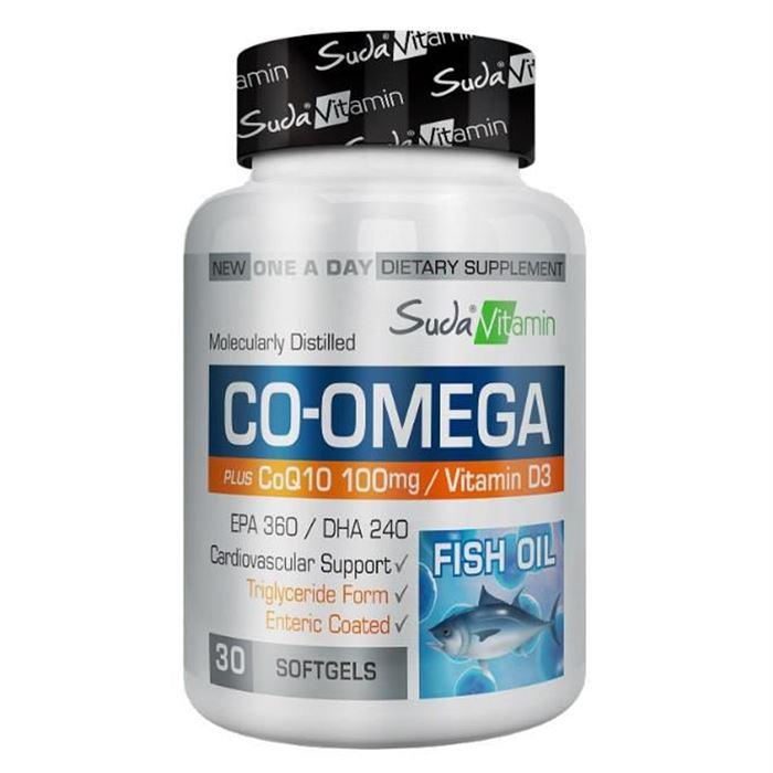 Suda Vitamin CO-Omega Coenzyme Q10 30 Softgels - Takviye Edici Gıda