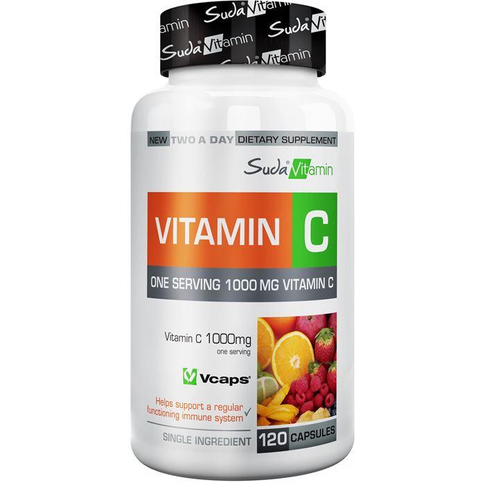 Suda Vitamin C Vitamin 1000 mg 120 Kapsül - Takviye Edici Gıda