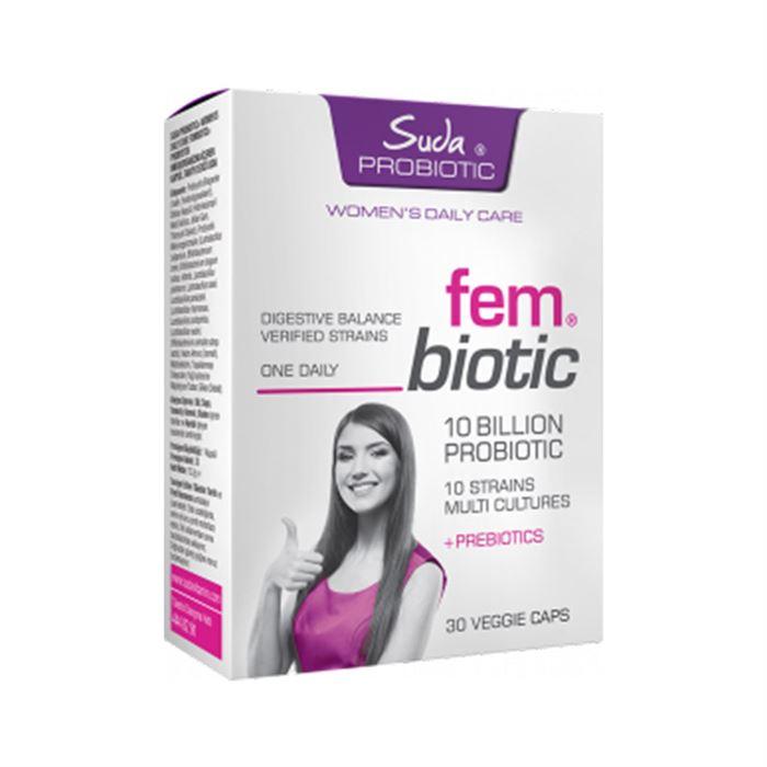 Suda Probiotic Fembiotic 30 Kapsül - Takviye Edici Gıda
