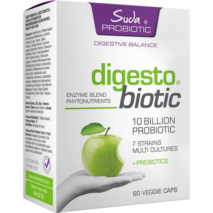 Suda Vitamin Digestobiotic 60 Kapsül - Takviye Edici Gıda
