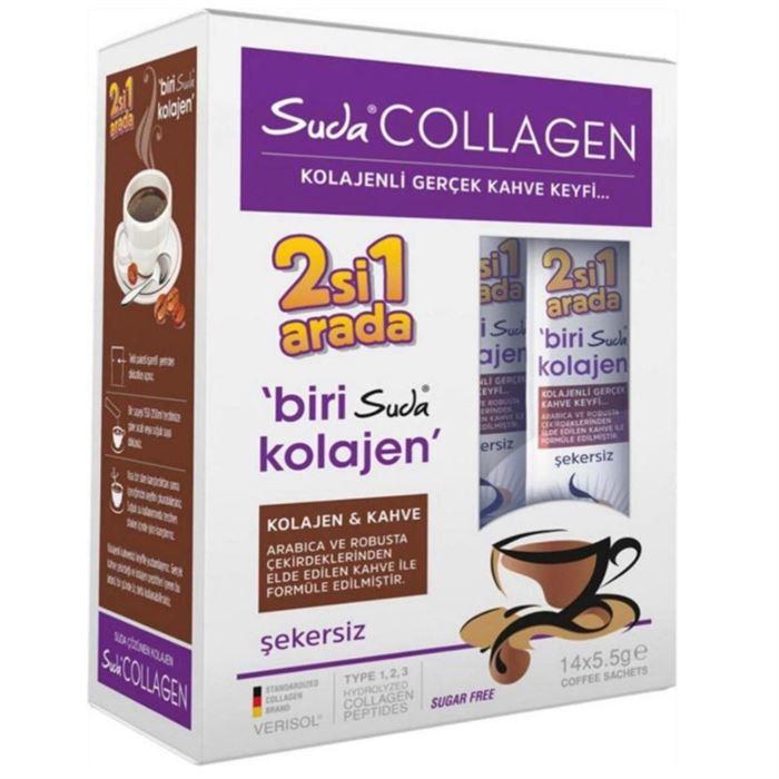 Suda Collagen 2si 1 Arada 14x5,5gr - Kolajen & Kahve