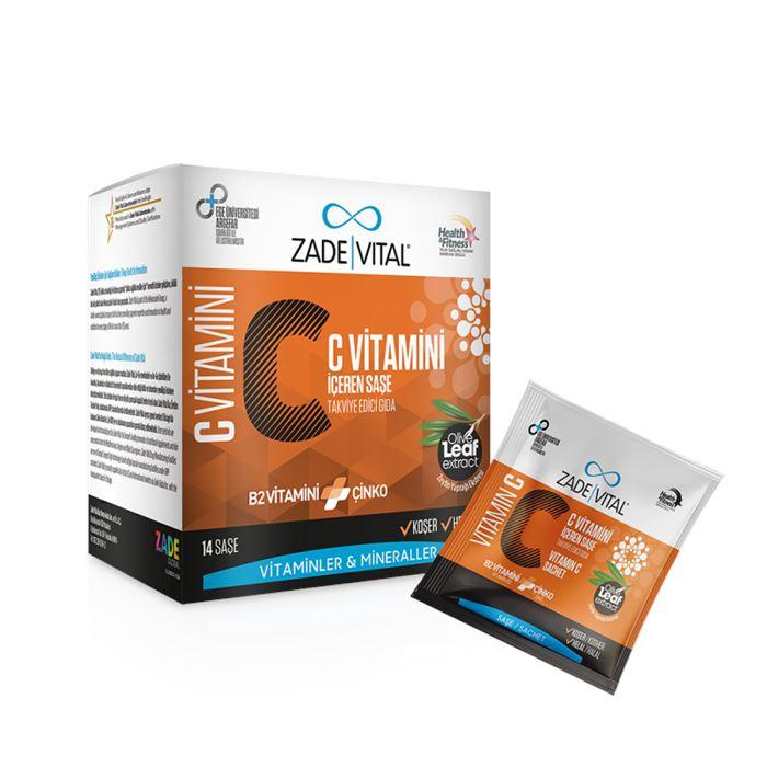 Zade Vital Vitamin C 14 Saşe - Takviye Edici Gıda