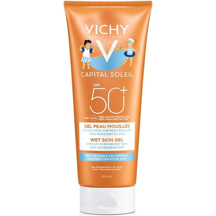 Vichy Capital Soleil Wet Skin Gel Spf50+ 200ml - Çocuklar İçin Güneş Sütü
