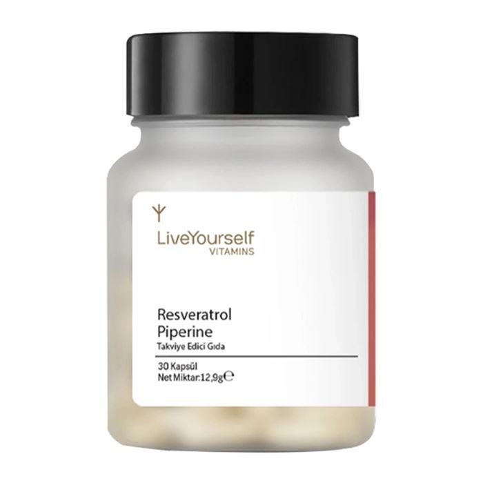 Live Yourself Resveratrol Piperin 30 Kapsül - Takviye Edici Gıda