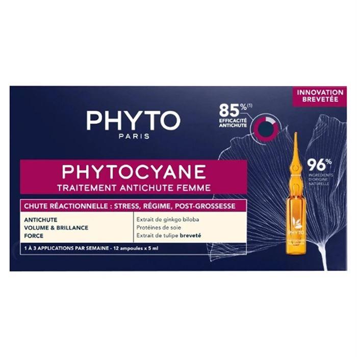 Phyto Phytocyane Kadınlar İçin Dönemsel Saç Dökülmesi Karşı Bakım 12 Ampul x 5ml