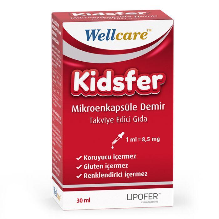 Wellcare Kidsfer Mikroenkapsule Demir Damla 30 ml - Takviye Edici Gıda