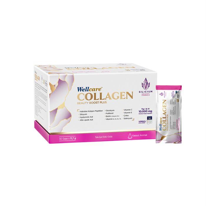 Wellcare Collagen Beauty Boost Plus 30 Şase x 11,7 gr - Karpuz Aromalı 