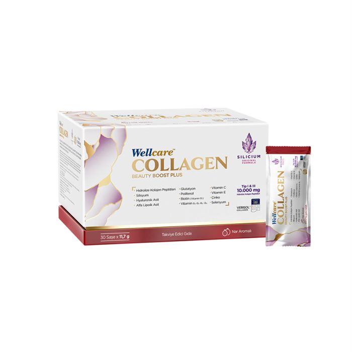 Wellcare Collagen Beauty Boost Plus 10.000 mg 30 Şase - Takviye Edici Gıda