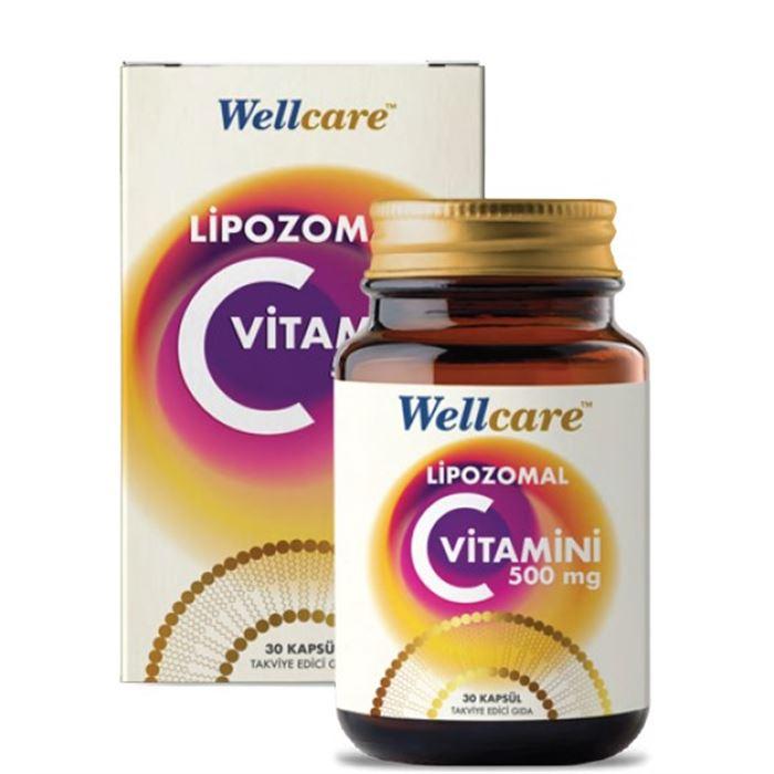 Wellcare Lipozomal Vitamin C 500 mg 30 Kapsül - Takviye Edici Gıda 