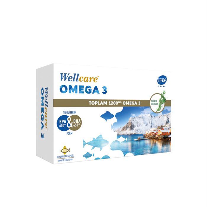Wellcare Omega 3 1200 mg 30 Kapsül - Takviye Edici Gıda