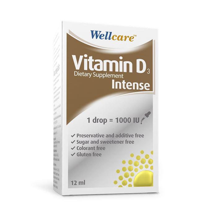 Wellcare Vitamin D3 İntense 12 ml - Takviye Edici Gıda