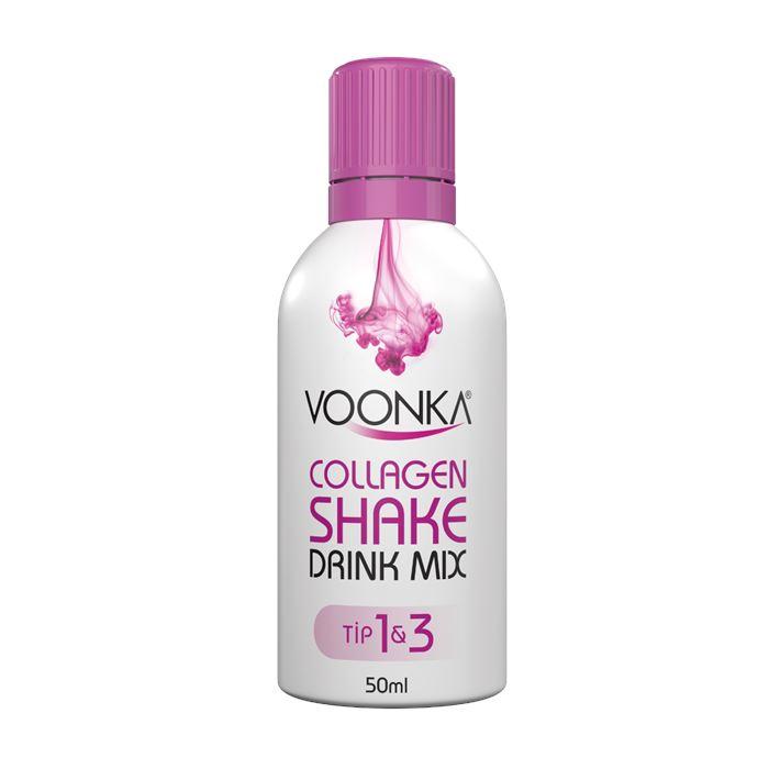 Voonka Collagen Beauty Shake Drink Mix 15x50 ml - Portakal Şeftali Aromalı 