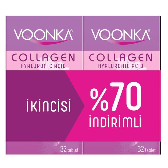 Voonka Collagen Hyaluronic Acid 32 Tablet 2.si %70 İndirimli